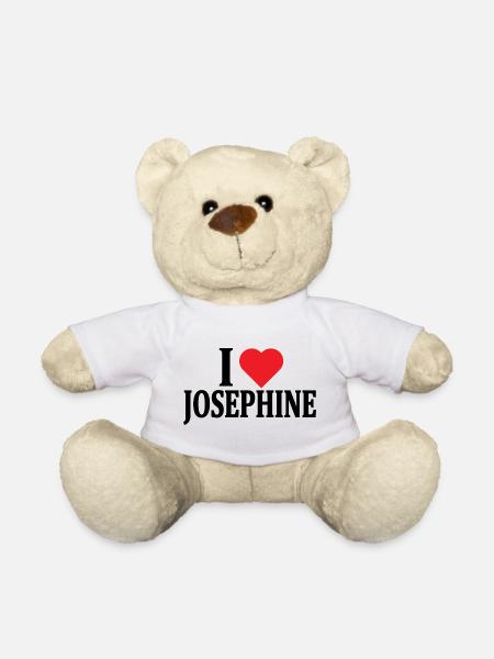 t-shirt J’aime Joséphine idée cadeau t-shirt - Nounours - blanc