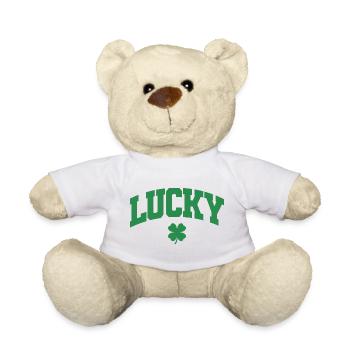 Cadeau de la Saint-Patrick Trèfle Hommes, Femmes, Enfants - Nounours - blanc - Devant