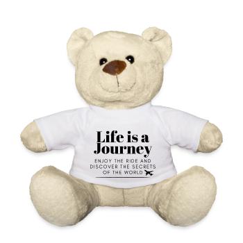 La vie est un voyage - Nounours - blanc - Devant