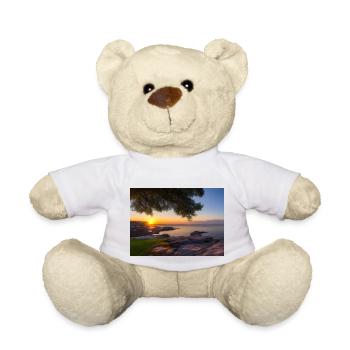 Coucher de soleil - Le silence au bord de la mer - Nounours - blanc - Devant