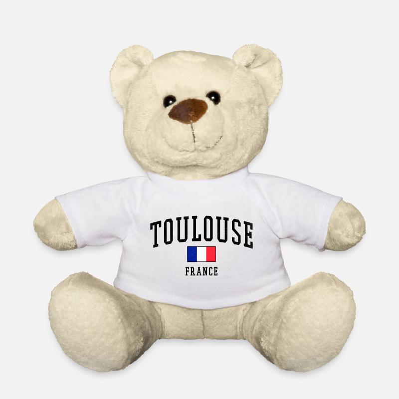 Toulouse Frankreich Flagge - Teddy - Weiß