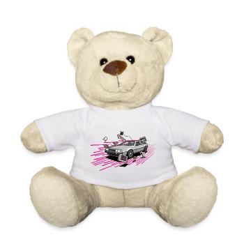 Delorean Future Punk Oldtimer Youngtimer Retro 80s - Nounours - blanc - Devant