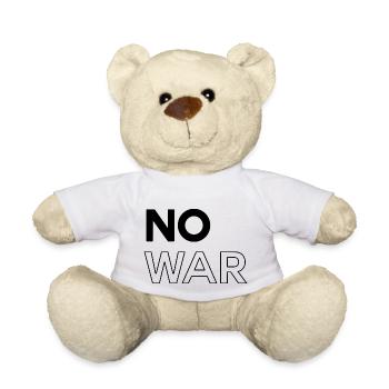 No War - Teddy Bear - white - Front