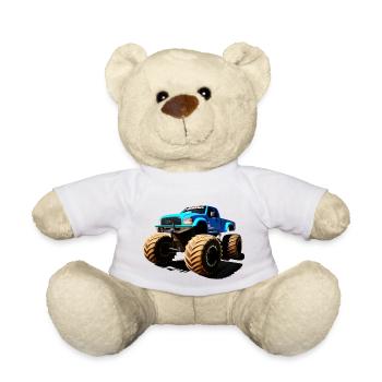Monster Truck Nr. 1 - Teddy - Weiß - Vorne