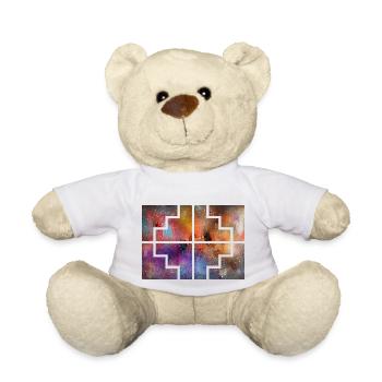 Collecteur géométrique - Nounours - blanc - Devant