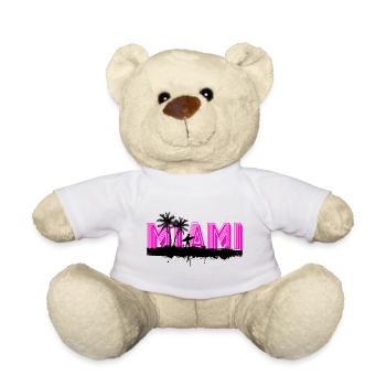 Miami Florida USA Surfer Sommer Strand Palmen - Teddy - Weiß - Vorne