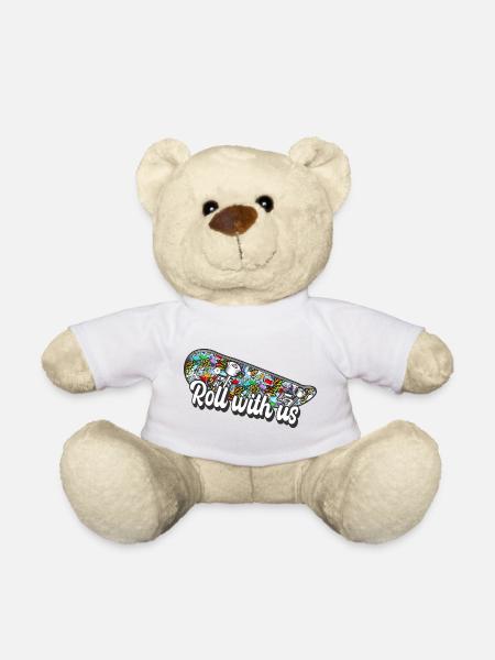 Skateboard skate hip hop - Nounours - blanc