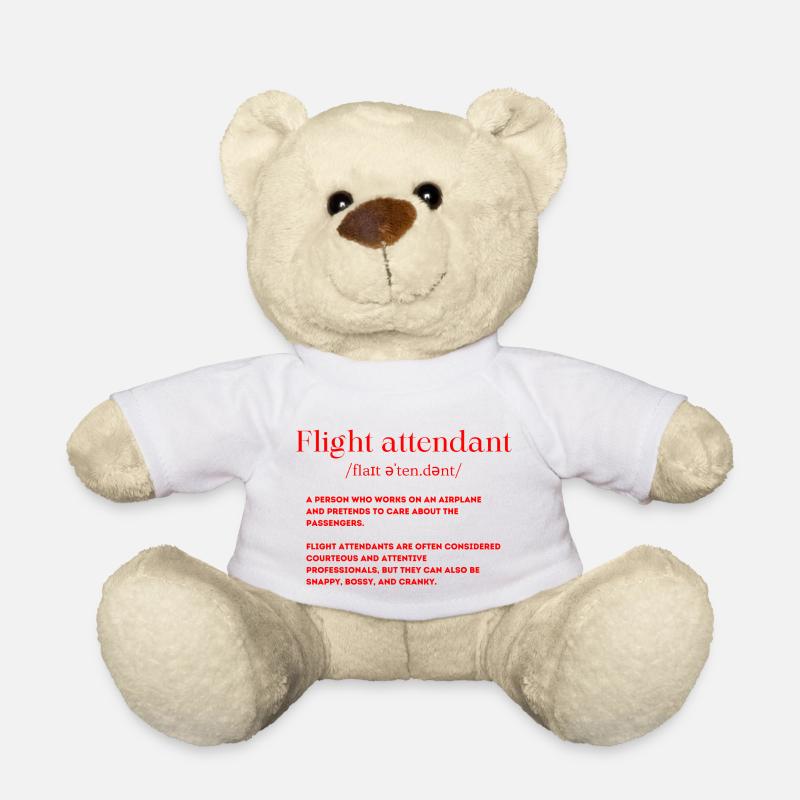Flugbegleiter Definition - Teddy - Weiß
