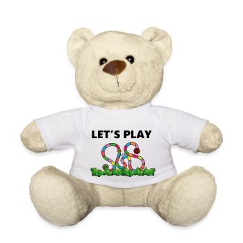 boardgame chess backgammon game night - Teddy - Weiß - Vorne