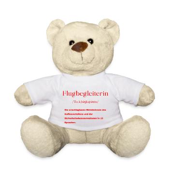 Flugbegleiterin Definition - Teddy - Weiß - Vorne