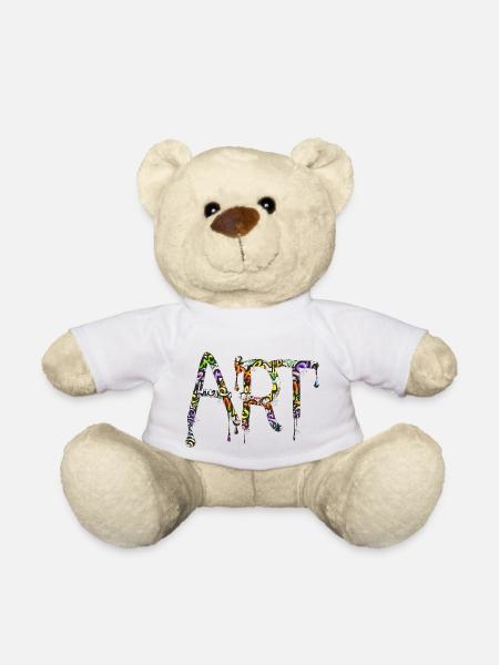 Graffiti-Stil Splash Hip-Hop-Farben Malerfarbe - Teddy - Weiß