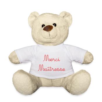 MAÎTRESSE. MERCI. MERCI MAÎTRESSE - Nounours - blanc - Devant