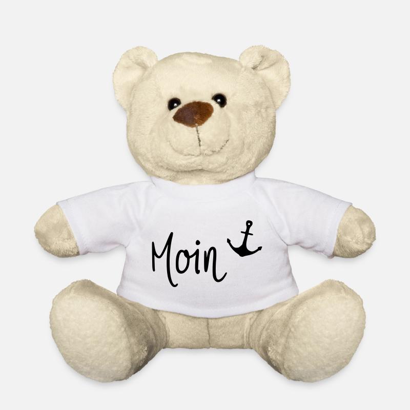 Moin mit Anker - Teddy - Weiß