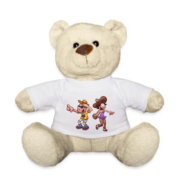 Tourist Couple - Teddy Bear - white - Front