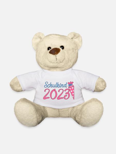 Schulkind 2023 - Teddy - Weiß