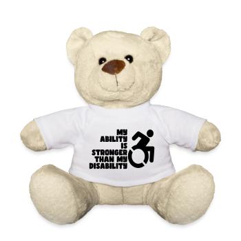 Meine Fähigkeit ist stärker als meine Behinderung # - Teddy - Weiß - Vorne