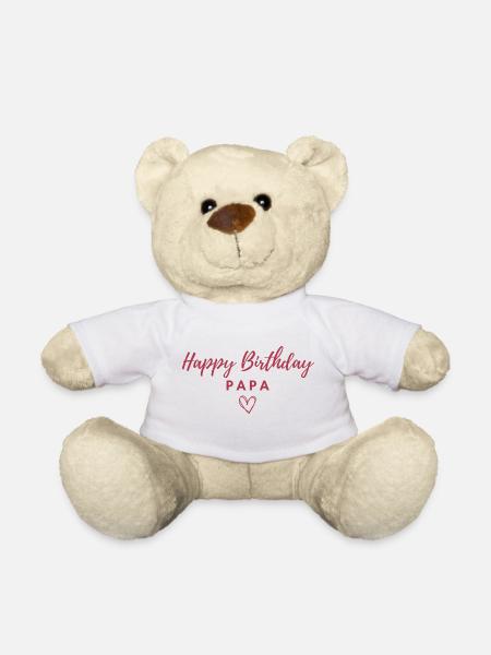 Happy Birthday Papa Lieblingsmensch Geburtstag - Teddy - Weiß