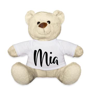 Name - Mia - Teddy - Weiß - Vorne