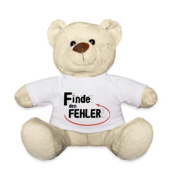 Finde den Fehler - Teddy - Weiß - Vorne