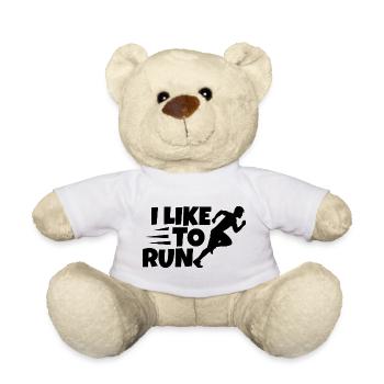 Ich laufe gerne - Teddy - Weiß - Vorne