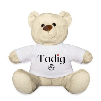 Tadig Triskell Fête des pères Breton - Nounours - blanc - Devant