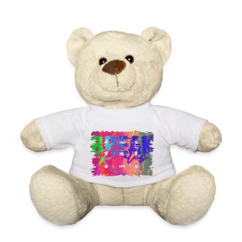Vertraue niemandem, inspirierende Liebe, Motivation, Schwingungen - Teddy - Weiß - Vorne
