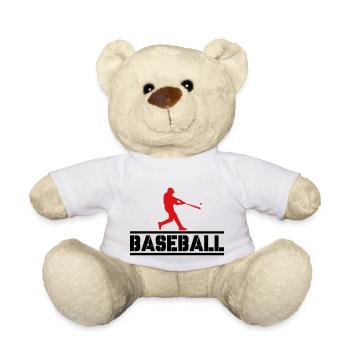 Baseball 02 - Teddy Bear - white - Front