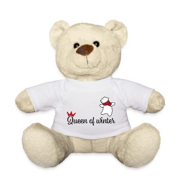 Frauen die den Winter lieben - Teddy - Weiß - Vorne