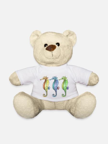 Hippocampes - Nounours - blanc