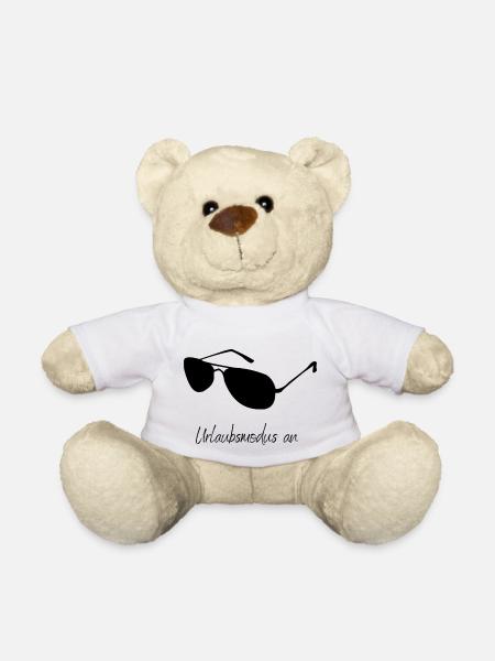 Urlaubsmodus an , der Urlaub beginnt jetzt, - Teddy - Weiß