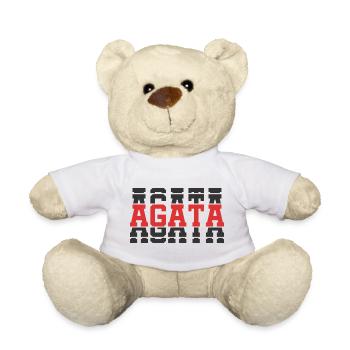 T-Shirt Achat T-Shirt Geschenkidee gestapelter Text - Teddy - Weiß - Vorne