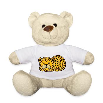 Léopard qui dort - Nounours - blanc - Devant