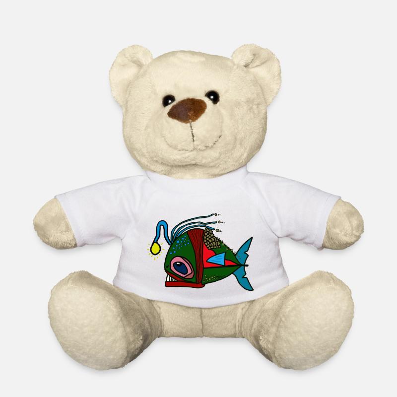 anglerfisch - Teddy - Weiß