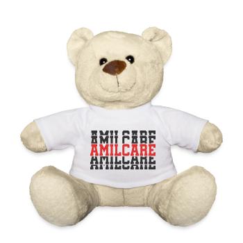 t-shirt Amilcare t-shirt gift stacked text - Teddy Bear - white - Front
