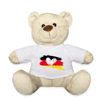 I love Germany and Germany loves you - Teddy Bear - white - Front