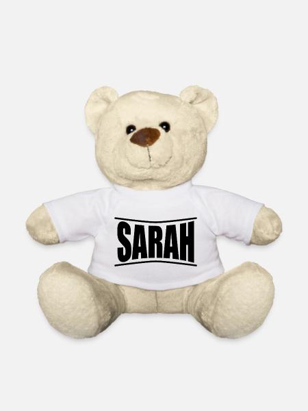 T-Shirt Sarah T-Shirt Geschenkidee - Teddy - Weiß