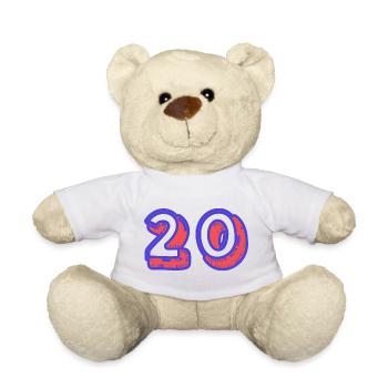 20. 20 JAHRE. 20-JÄHRIGES JUBILÄUM. 20-JÄHRIGES JUBILÄUM. - Teddy - Weiß - Vorne
