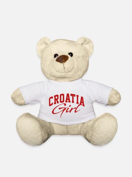 Croatia Girl Hrvatska Girl kroatien Girl - Teddy - Weiß