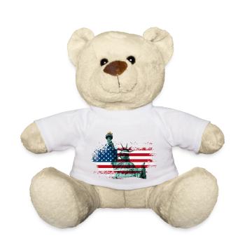 Freiheitsmosaik: Freiheitsstatue Edition - Teddy - Weiß - Vorne