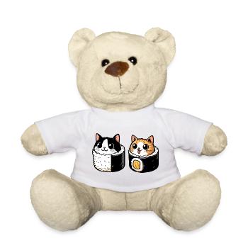 Neko Maki Mix: Die Sushi-Katze - Teddy - Weiß - Vorne