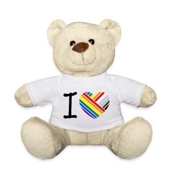 J’aime - classique - Nounours - blanc - Devant