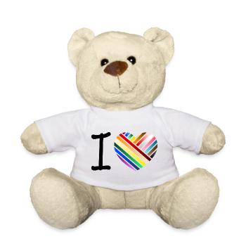 Ich liebe - modern - Teddy - Weiß - Vorne