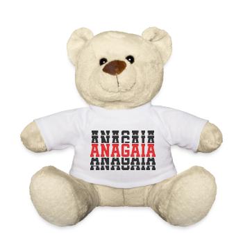 t-shirt Anagaia t-shirt idée cadeau texte empilé - Nounours - blanc - Devant