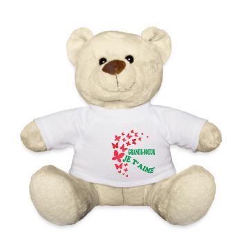GROSSE SCHWESTER, ICH LIEBE DICH - Teddy - Weiß - Vorne