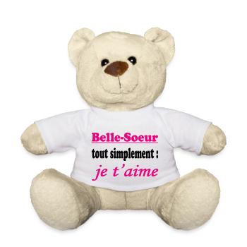 Schwägerin, ich liebe dich einfach - Teddy - Weiß - Vorne
