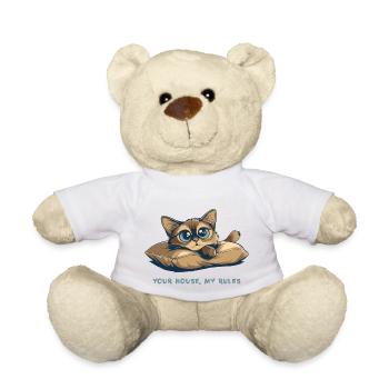 Votre maison, mes règles - Nounours - blanc - Devant