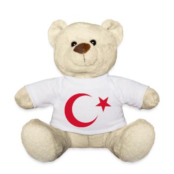 I Love Turkey, Elegance Style Design T-Shirt - Teddy Bear - white - Front
