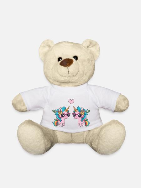 unicorn love - Teddy - Weiß