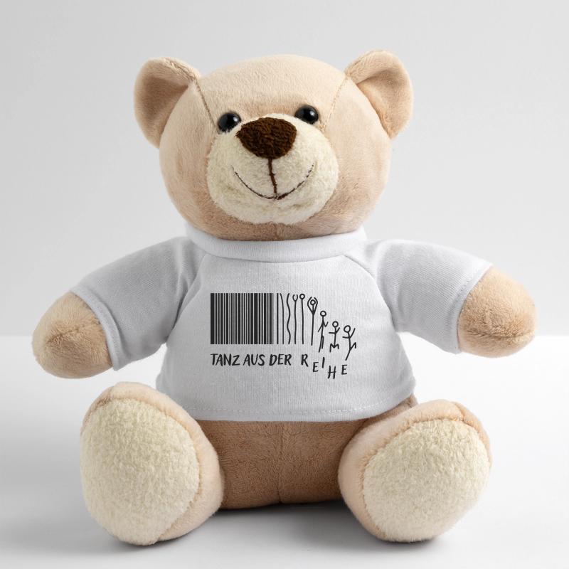 "Tanz aus der Reihe" Strichmännchen Strichcode Teddy