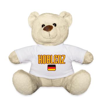 Koblenz Germany Flag Design - Teddy Bear - white - Front